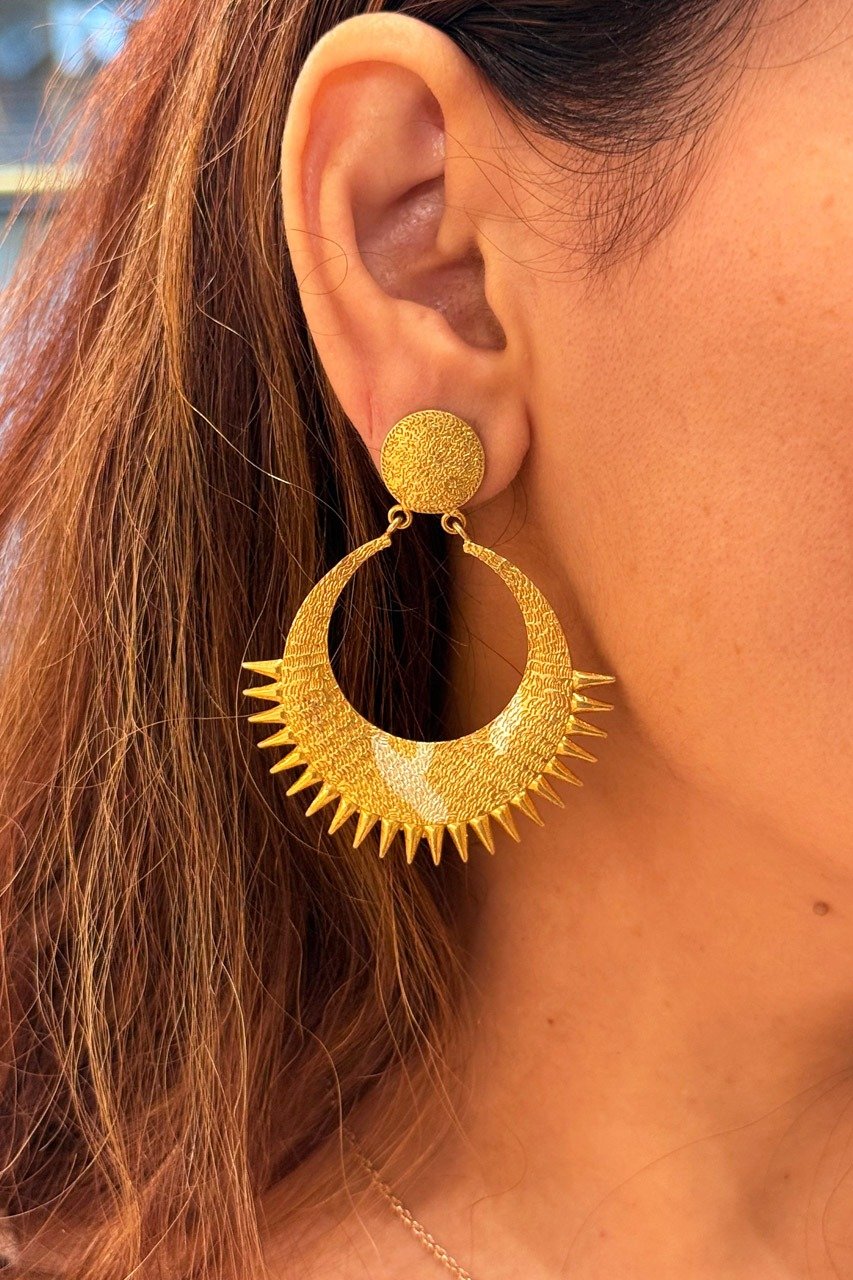 Margaret Gold Silver Finish Danglers